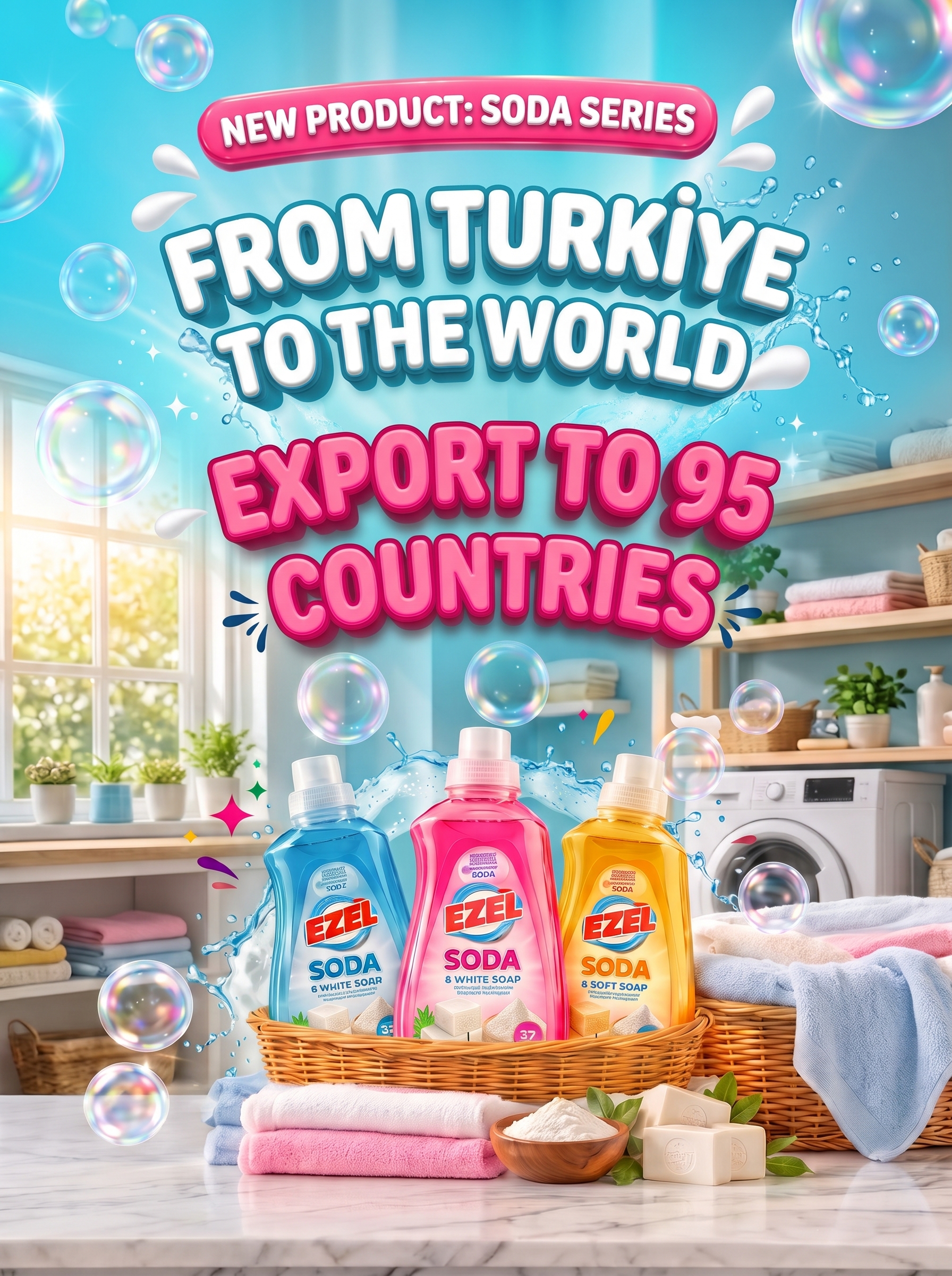 Ezel Premium Soda Series - Cleaning Power from Turkey to the World