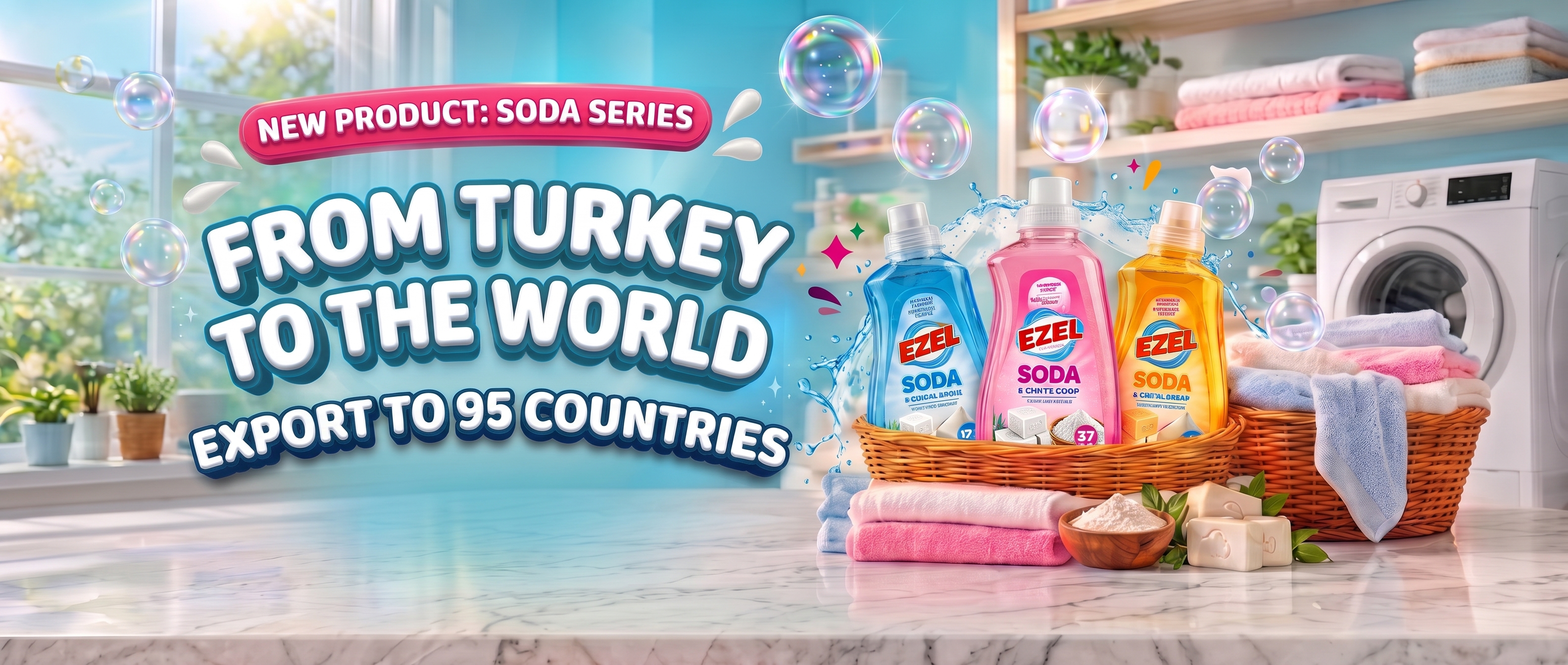 Ezel Premium Soda Series - Cleaning Power from Turkey to the World
