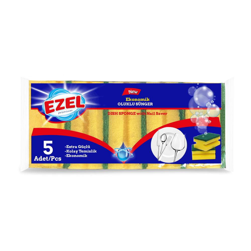 Ezel Premium Ezel Premium Bulaşık Süngeri 5 li