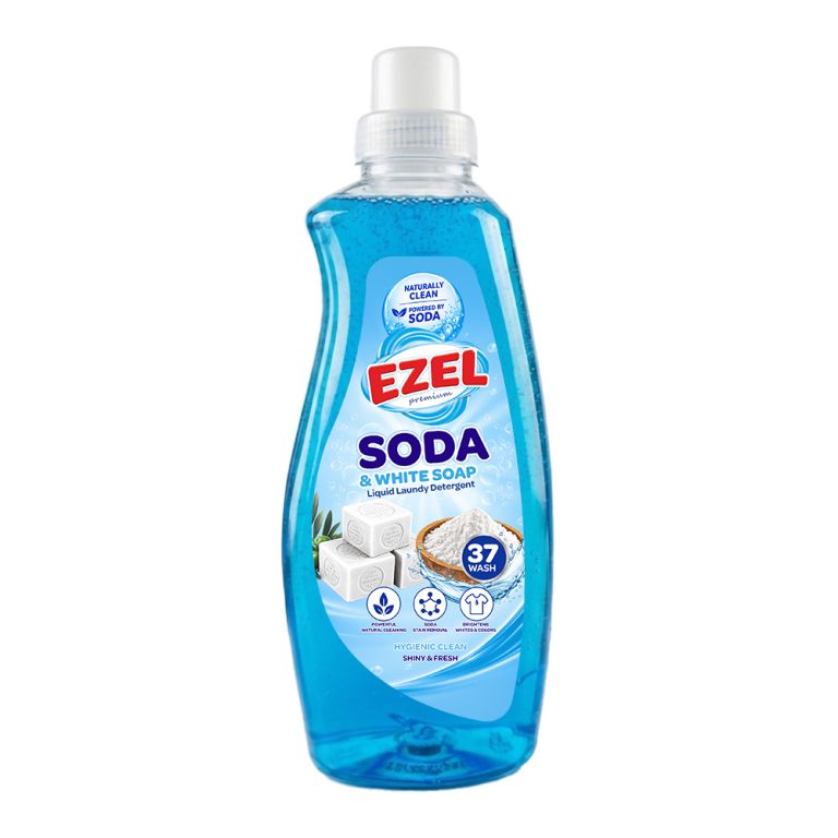 Ezel Premium Soda White Soap Liquid Detergent 1.5 lt Blue