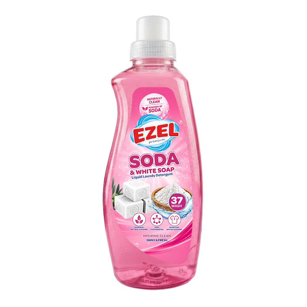 Ezel Premium Ezel Premium Sıvı Çamaşır Deterjan Soda Etkili 1.5 lt Pembe