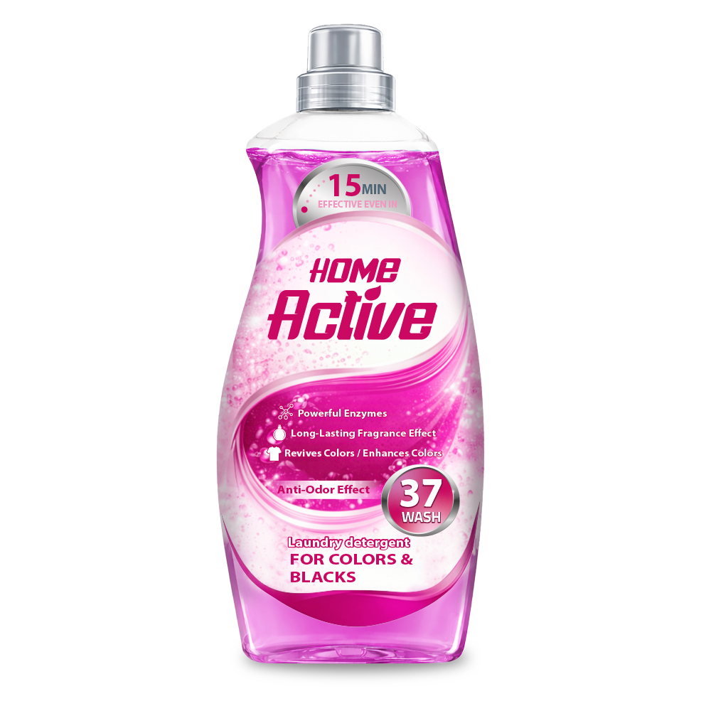Ezel Premium Home Active Hızlı Yıkama Sıvı Çamaşır Deterjanı 1.5 lt Renkli ve Siyahlar